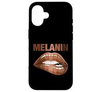 Cool Melanin Girl Lips Graphic Tees, Black Girls Magic Style Carcasa para iPhone 16
