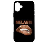 Cool Melanin Girl Lips Graphic Tees, Black Girls Magic Style Carcasa para iPhone 16 Plus