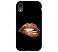 Cool Melanin Girl Lips Graphic Tees, Black Girls Magic Style Carcasa para iPhone XR