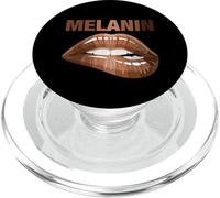 Cool Melanin Girl Lips Graphic Tees, Black Girls Magic Style PopSockets PopGrip para MagSafe