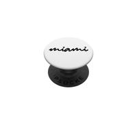 Cool Miami Florida Vibes Illustration Fashion Graphic Design PopSockets PopGrip Adhesivo