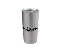 Cool Miami Florida Vibes Illustration Fashion Graphic Design Vaso térmico de acero inoxidable de doble pared