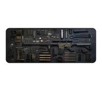 Cool Military Weapon Build Weapon Parts Display Large Gaming Mouse Pad, for Laptop & Desktop Use (31.4 * 11.8inches,#1)