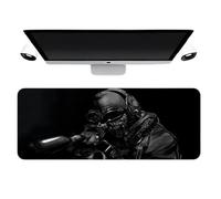 Cool Military Weapon Build Weapon Parts Display Large Gaming Mouse Pad, Military Weapon Parts Design XXL Gaming Mouse Pad, for Laptop & Desktop Use with Non-Slip Rubber (7#,15.7 * 35.4 Inches)