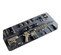 Cool Military Weapon Build Weapon Parts Display Large Gaming Mouse Pad, Military Weapon Parts Design XXL Gaming Mouse Pad, for Laptop & Desktop Use (#5,11.8 * 31.4in/30 * 80cm)