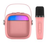 Altavoz Bluetooth Universal Música 6W Cool Mini Karaoke + Micrófono Rosa