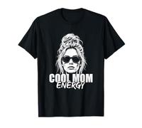 Cool Mom Energía Retro Moda Día de la Madre Vibes Camiseta