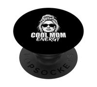 Cool Mom Energía Retro Moda Día de la Madre Vibes PopSockets PopGrip Adhesivo