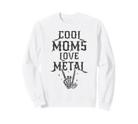 Cool Moms Love Metal Mamá Retro Punk Estética Sudadera