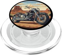 Cool Motorcycle en el Desierto para Motociclistas PopSockets PopGrip para MagSafe