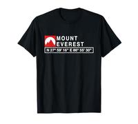 Cool Mount Everest Mountain - Camiseta con coordenadas GPS Camiseta