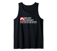 Cool Mount Everest Mountain - Camiseta con coordenadas GPS Camiseta sin Mangas