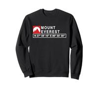 Cool Mount Everest Mountain - Camiseta con coordenadas GPS Sudadera