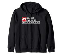Cool Mount Everest Mountain - Camiseta con coordenadas GPS Sudadera con Capucha