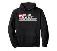 Cool Mount Everest Mountain - Camiseta con coordenadas GPS Sudadera con Capucha