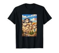 Cool Mount Rushmore National Memorial USA Presedents Anime Camiseta