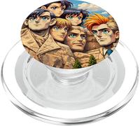 Cool Mount Rushmore National Memorial USA Presedents Anime PopSockets PopGrip para MagSafe