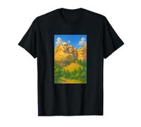 Cool Mount Rushmore National Memorial USA Presedents Cartoon Camiseta