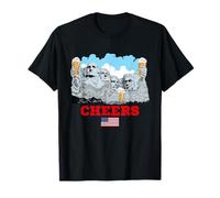 Cool Mount Rushmore National Memorial USA Presedents Cartoon Camiseta