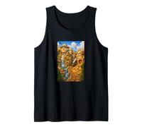 Cool Mount Rushmore National Memorial USA Presedents Cartoon Camiseta sin Mangas