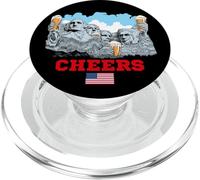 Cool Mount Rushmore National Memorial USA Presedents Cartoon PopSockets PopGrip para MagSafe