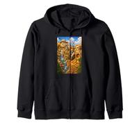 Cool Mount Rushmore National Memorial USA Presedents Cartoon Sudadera con Capucha