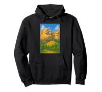 Cool Mount Rushmore National Memorial USA Presedents Cartoon Sudadera con Capucha