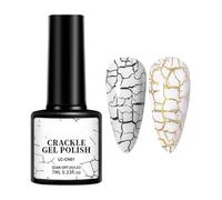 Cool Nail Poļish - Crackle Gel Nail Poļish | 7ml Girls Manicure Supplies | Innovative Formula Mesmerizing Crackle Effect For Gel Extensions Fingernail Decorations Salon Home Holiday Prom Dating