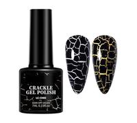 Cool Nail Polish - Crackle Gel Nail Polish for Stunning Manicure with Vibrant Finish | 7ml Bottle with Long-Lasting Formula, Fingernail Decoration for Girls, Salon, Home, Holiday, Prom, Dating