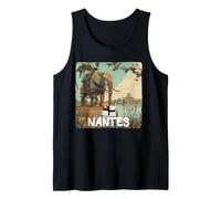Cool Nantes Busca Elefantes y Amantes de la Ciudad Camiseta sin Mangas
