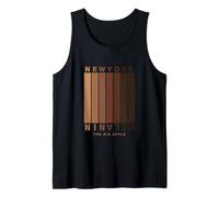 Cool New Yok City with Melanin Colors Illustration Graphic Camiseta sin Mangas