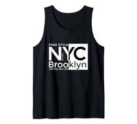 Cool New York City Brooklyn Free Style Illustration Graphic Camiseta sin Mangas