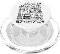 Cool New York City Fashion Graphic Urban Vibes Collection PopSockets PopGrip para MagSafe