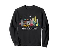 Cool New York City Sketch Drawing Art Illustration Graphic Sudadera
