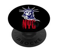 Cool New York City Statue of Liberty, Enjoy New York City PopSockets PopGrip Adhesivo