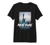 Cool New York City Statue of Liberty T Shirt, New York City Camiseta Premium