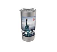 Cool New York City Statue Of Liberty T shirt, New York City Vaso térmico de acero inoxidable de doble pared
