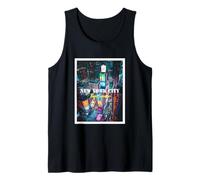 Cool New York City Times Square Skyline Illustration Graphic Camiseta sin Mangas