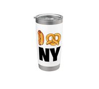 Cool New York Food, Cool New York City Illustration Graphic Vaso térmico de acero inoxidable de doble pared