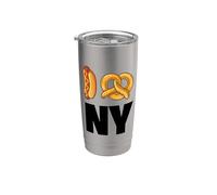Cool New York Food, Cool New York City Illustration Graphic Vaso térmico de acero inoxidable de doble pared