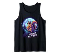 Cool Night Nutter Squirrel con Gafas de Sol bajo la luz de la Luna Camiseta sin Mangas