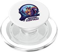Cool Night Nutter Squirrel con Gafas de Sol bajo la luz de la Luna PopSockets PopGrip para MagSafe