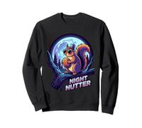 Cool Night Nutter Squirrel con Gafas de Sol bajo la luz de la Luna Sudadera