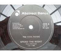 Cool Notes Spend The Night 7" Priority AD3 EX/EX 1985 picture sleeve