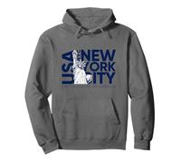 Cool NYC New York City Statue of Liberty with USA Flag Sudadera con Capucha