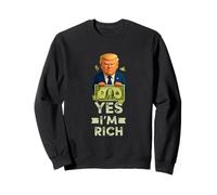 Cool One Dollar Cartoon Style, Yes I'm Rich, Rich Graphic Sudadera