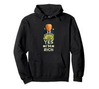 Cool One Dollar Cartoon Style, Yes I'm Rich, Rich Graphic Sudadera con Capucha