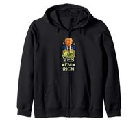Cool One Dollar Cartoon Style, Yes I'm Rich, Rich Graphic Sudadera con Capucha