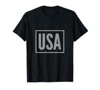 Cool One Word Text of USA For Americans Estados Unidos Lover Camiseta
