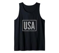 Cool One Word Text of USA For Americans Estados Unidos Lover Camiseta sin Mangas